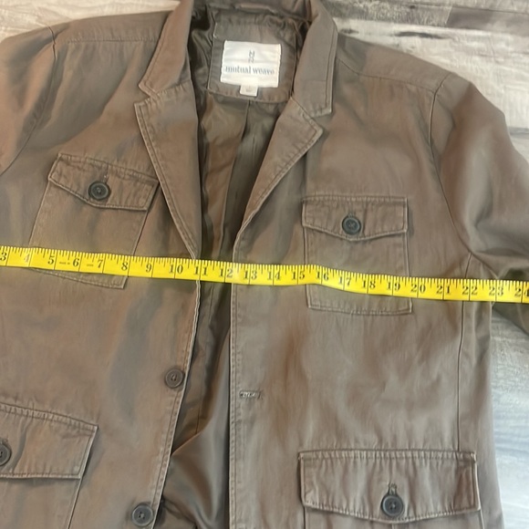 Army,Military Olive, Sage, green, blazer,jacket, 4 front pockets, Large - Picture 4 of 6